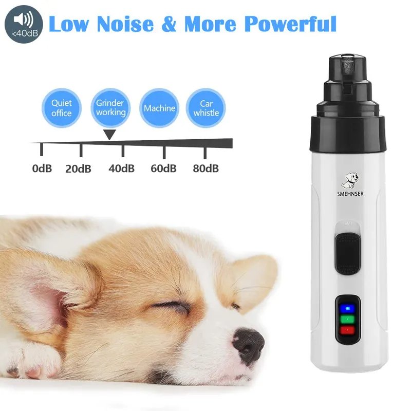 Painless Pet Nail Grinder: USB Rechargeable Clippers for Pets - Image 4