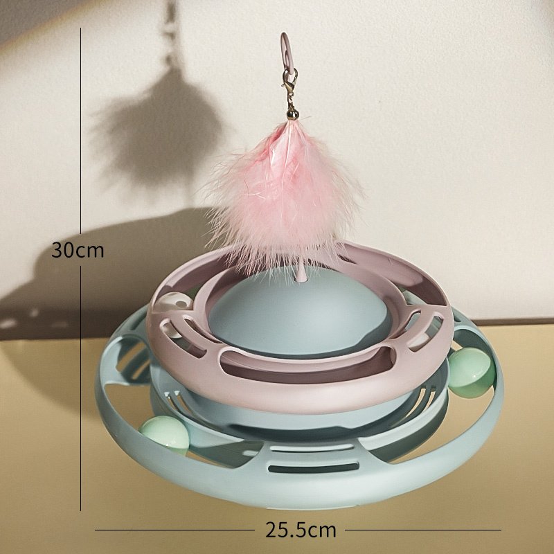 Self-healing Artifact Teasing Cat Stick Kitten Tumbler Turntable Pets Toy - Image 5