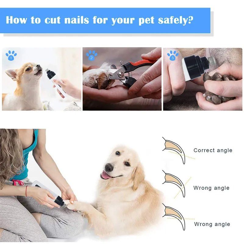 Painless Pet Nail Grinder: USB Rechargeable Clippers for Pets - Image 6