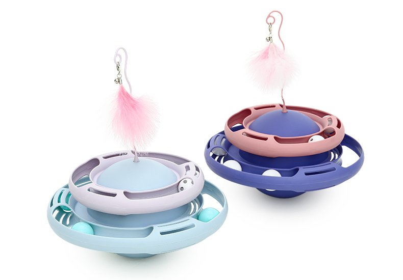 Self-healing Artifact Teasing Cat Stick Kitten Tumbler Turntable Pets Toy - Image 3