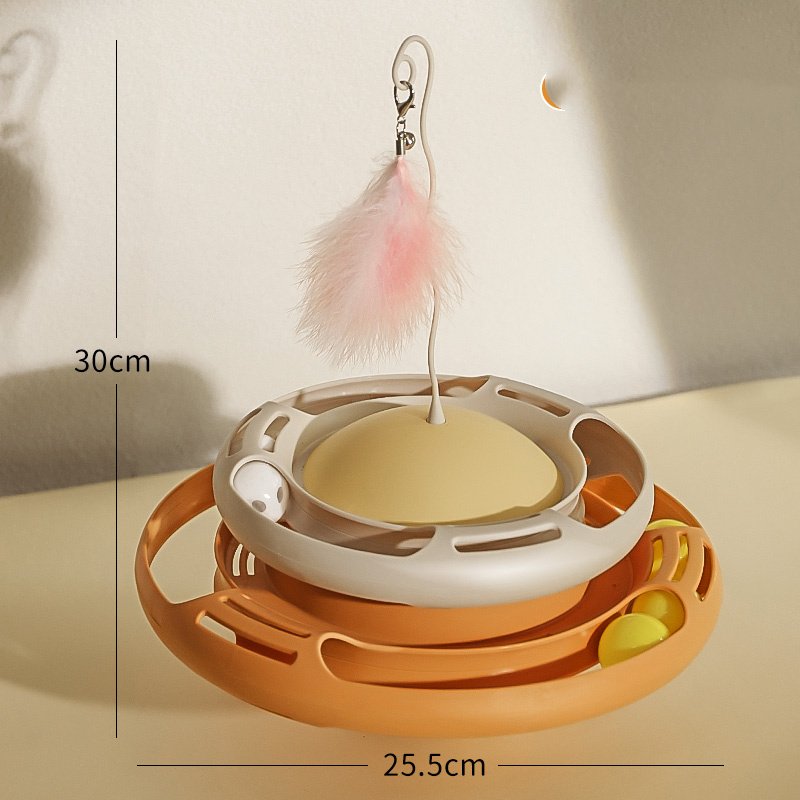 Self-healing Artifact Teasing Cat Stick Kitten Tumbler Turntable Pets Toy - Image 4